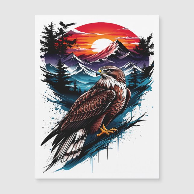 Águila en la montaña (Anverso)