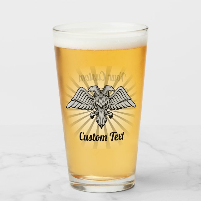 Águila gris con dos cabezas de vidrio (Anverso (lleno))