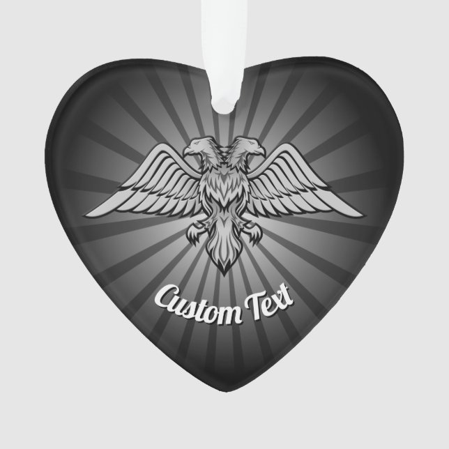 Águila gris con dos caras adorno (Anverso)