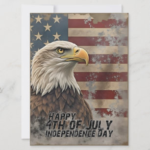 Águila majestuosa y bandera - Espíritu de libertad