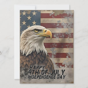 Águila majestuosa y bandera - Espíritu de libertad