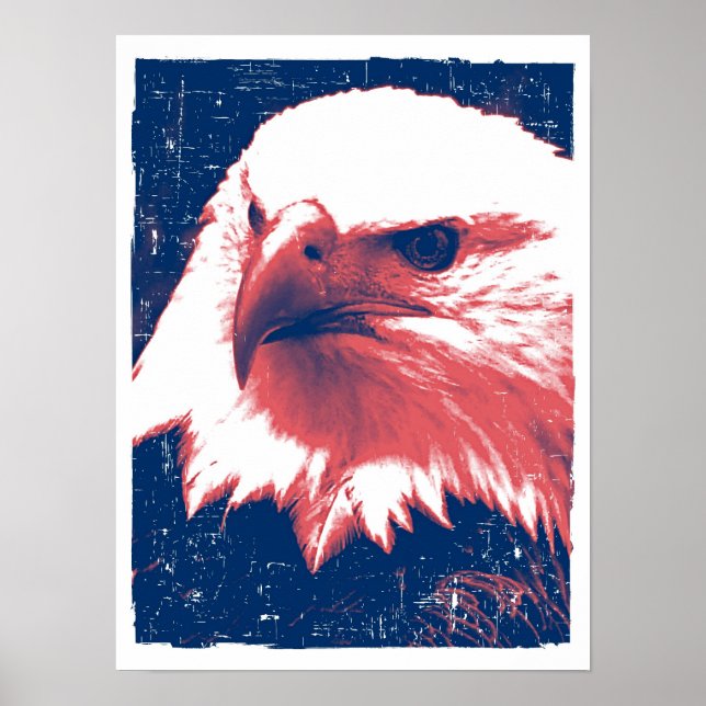 Águila Patriótica - Arte Grunge (Frente)