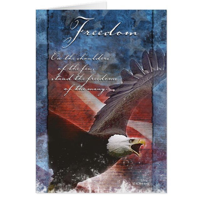 Águila Patriótica en vuelo (Frente)