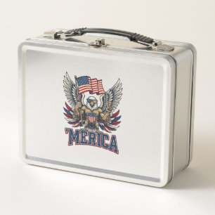 Águila Patriótica Merica Camiseta Diseño Vector Vi