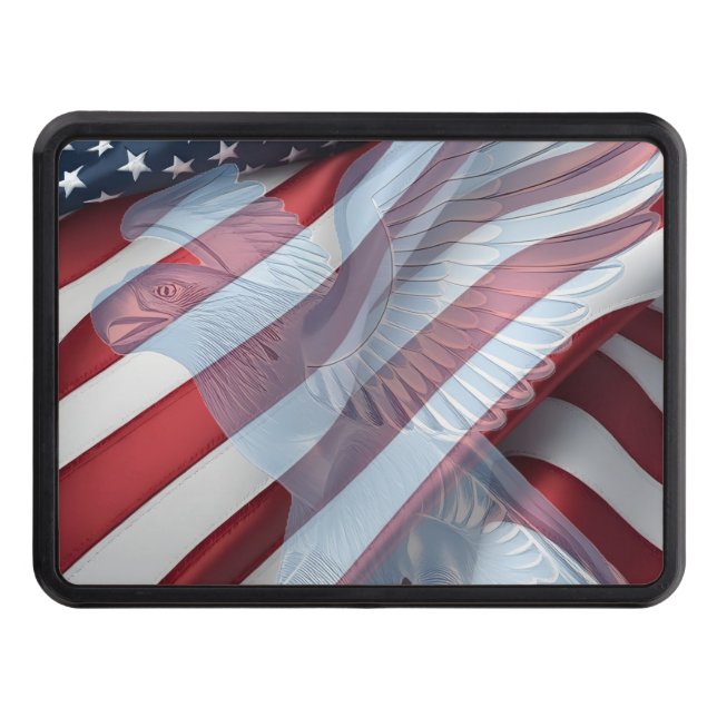 Águila Patriótica por cubierta de la bandera estad (Anverso)