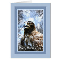 Águila pintada de lienzo de padre