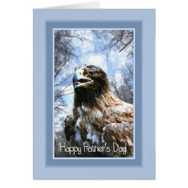 Águila pintada de lienzo de padre