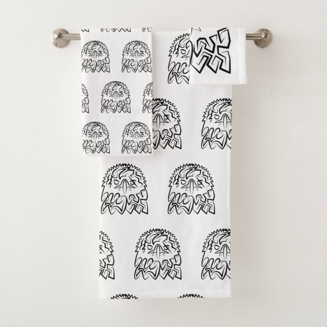 Águila Tribal Negra y Blanca (In situ)