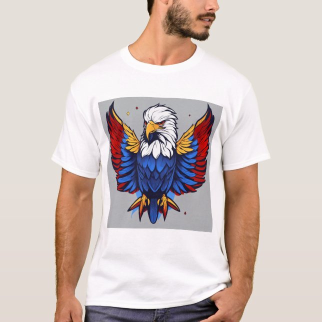 Águila voladora en la camiseta del cielo (Anverso)