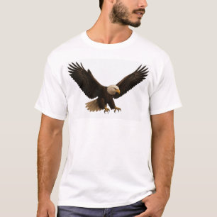Águila voladora realista: audaces camisetas de vid