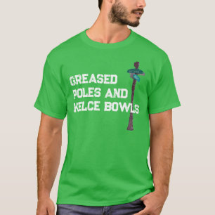 Águilas apaleadas polacos y camisetas de Kelce Bow