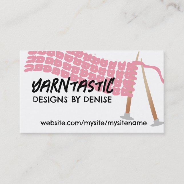 Agujas de punto bufanda aceitunas tarjetas de nego (Anverso)