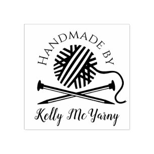 agujas para tejer hilados hechas a mano con sello