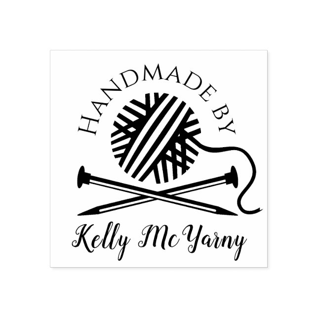 agujas para tejer hilados hechas a mano con sello  (Impresión)