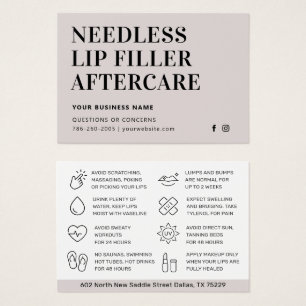 Agujas simples Limpas Filler Esteticista Aftercare