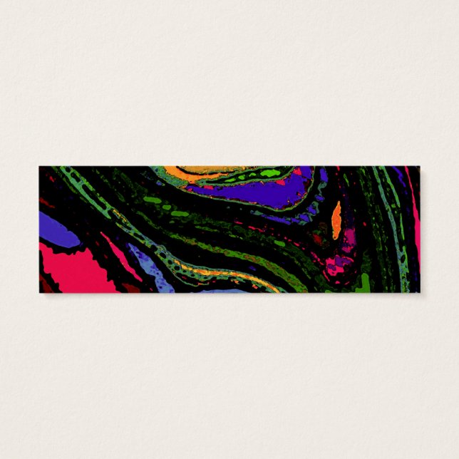 Agujero clave psicodélico ~ Marcador de 3" x 1" (Atrás)