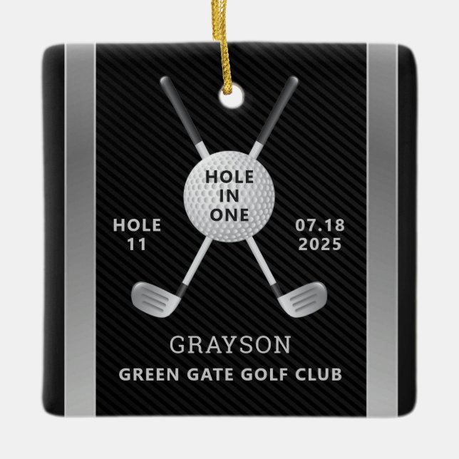 Agujero De Golf En Un Ornamento De Cerámica (Anverso)