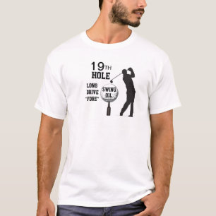 Agujero de la camiseta del golf diecinueveavo