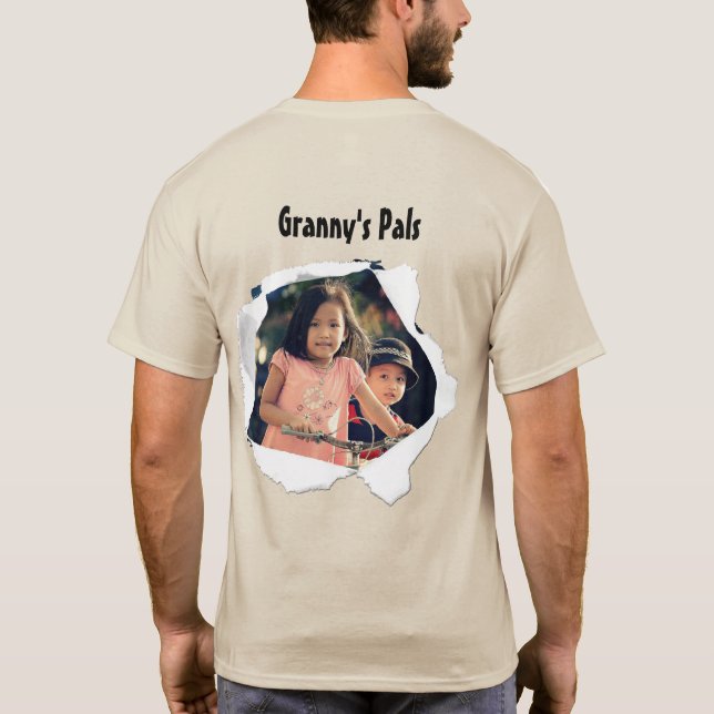 Agujero de papel Añadir la camiseta de tu Personal (Reverso)