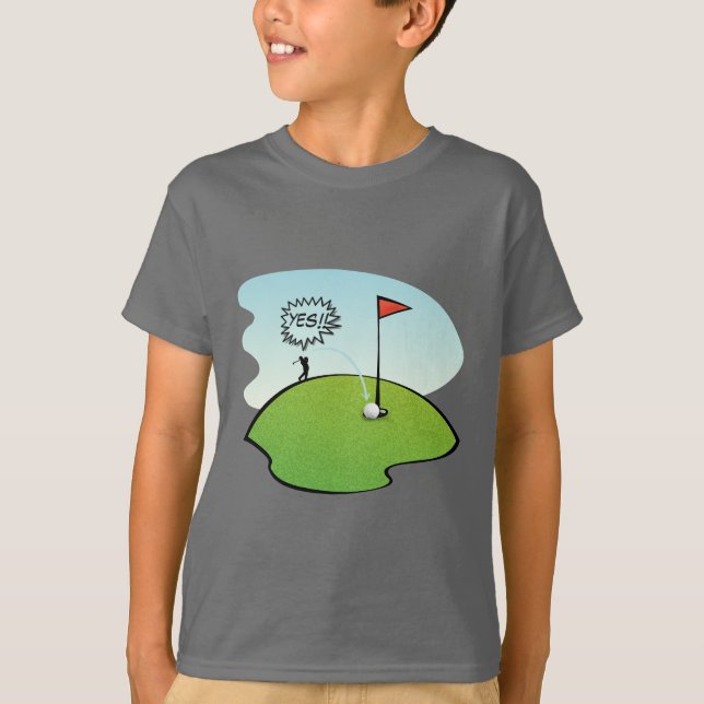 AGUJERO DIVERTIDO EN UNO, CAMISETA DE LA PELOTA DE (Anverso)