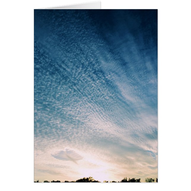 Agujero en las nubes - tarjeta de la escritura (Frente)