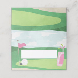 Agujero en tarjetas de cumpleaños, Chica Golf