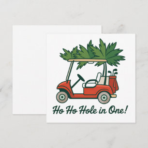 Agujero En Uno Navidad Santa Golf Golfing Ho Ho