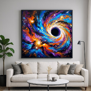 Agujero Negro Hipnotizante - Arte Cósmico Abstract