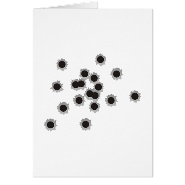 Agujeros de bala de un rifle o de un arma, (Frente)