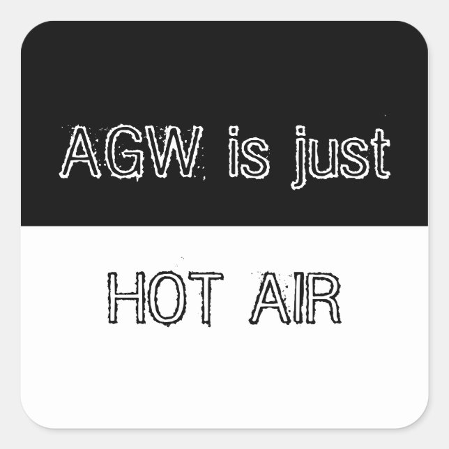 AGW es sólo Pegatina de aire caliente (Anverso)