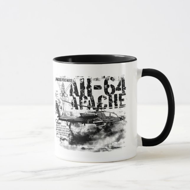 AH-64 Apache taza del campanero de 11 onzas (Derecha)