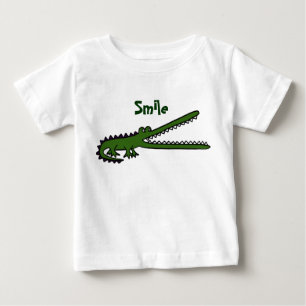 AH camisa divertida sonriente del cocodrilo