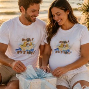 ¡Ah del barco! Camisetas para Baby Shower de Niño