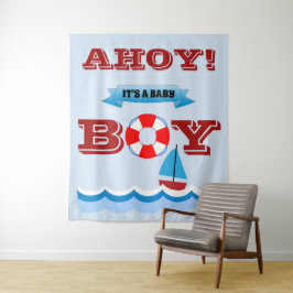 ¡Ah del barco! Es un tapiz de bebé niño