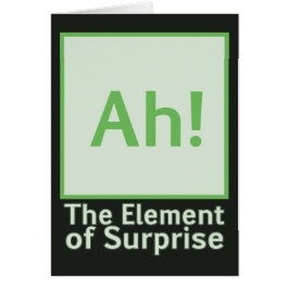 ¡Ah! El elemento de la sorpresa