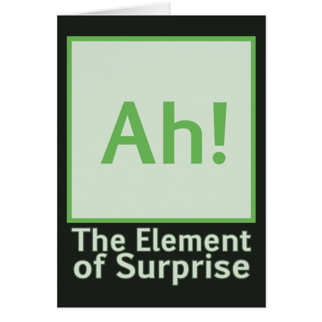 ¡Ah! El elemento de la sorpresa (Frente)