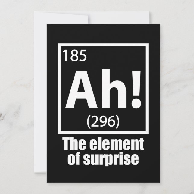 ¡Ah! El elemento del Chiste de la química sorpresi (Anverso)