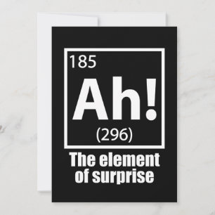 ¡Ah! El elemento del Chiste de la química sorpresi