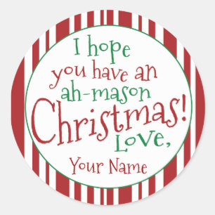 Ah etiqueta ancha de la boca del regalo del