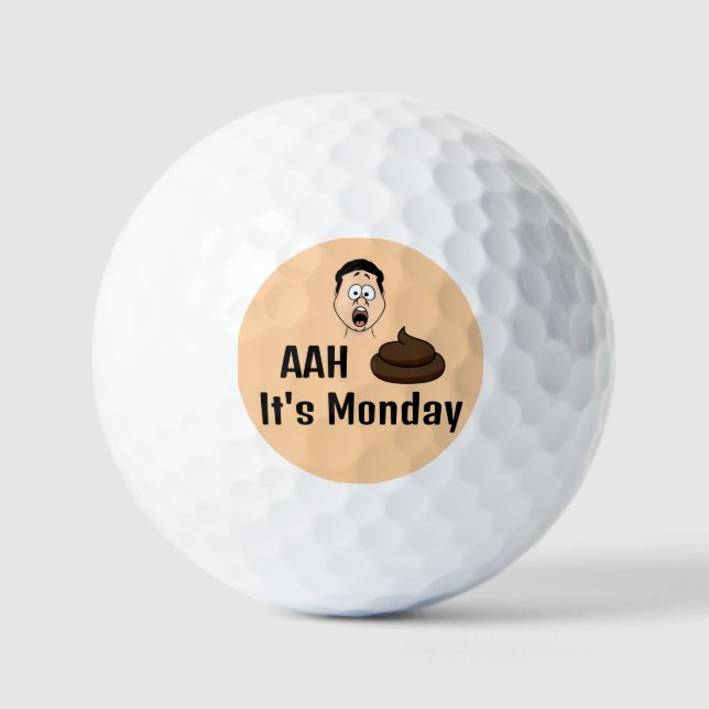 Ah S&%# Son las bolas de golf de lunes a viernes (Anverso)