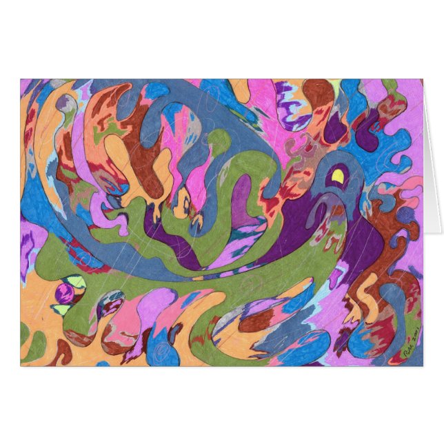 "Ahogándose" Resumen de arte (Anverso (Horizontal))