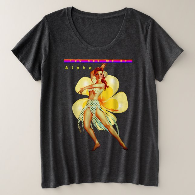 Ahola Fun Fashion Plus Size T-Shirt (Anverso del diseño)