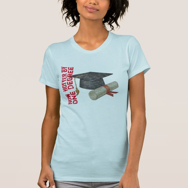 ahora camiseta de graduación divertida de un grado (Anverso)