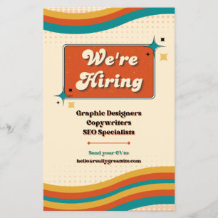 Ahora Contratando a Flyer