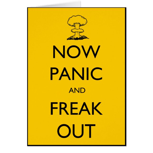 Ahora el pánico y el miedo (Frente)