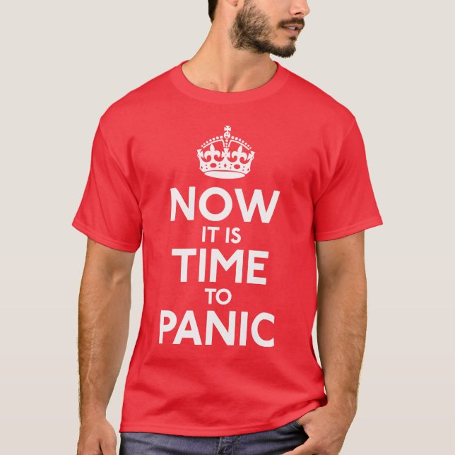 Ahora es hora de aterrarse camisa (Anverso)