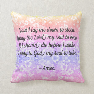 Ahora me pongo en la cama Oración almohada REVERT
