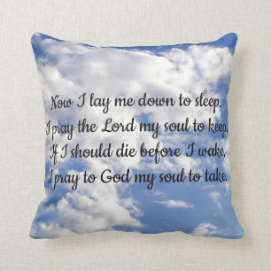 Ahora me pongo en la cama Oración almohada REVERT