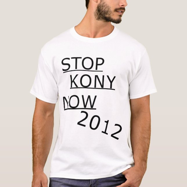 AHORA PARE la camiseta de KONY (Anverso)