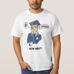 ¿Ahora qué? camiseta de la graduación